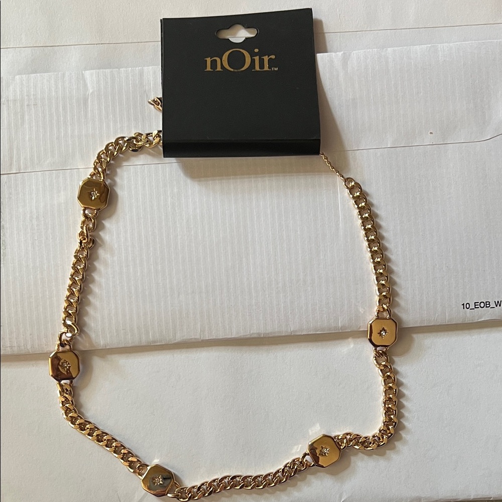 nOir Gold Tone Chain Necklace - Picture 5 of 5